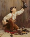靴磨きの少年 1891 カール・ヴィトコウスキー